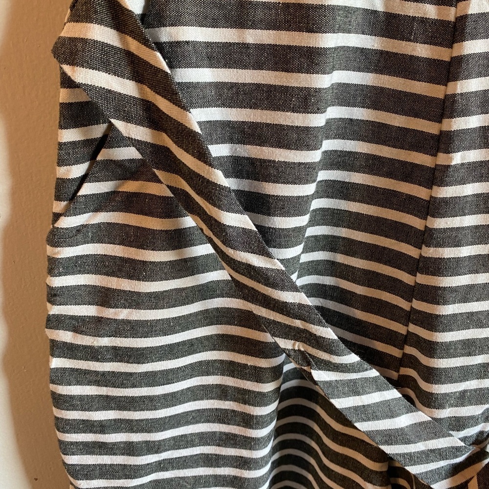 Striped Halter Sleeveless Jumpsuit With Pockets SZ Small - Picture 4 of 9